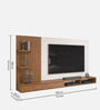 Iris Tv Unit In Freijo & Off White Finish For Tvs Up To 70"