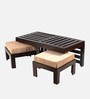 Irish Coffee Table Set In Walnut Finish