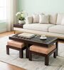 Irish Coffee Table Set In Walnut Finish
