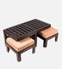 Irish Coffee Table Set In Walnut Finish