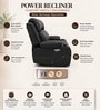 Irish Leatherette  Motorised 1 Seater Recliner  in Black Color