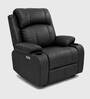 Irish Leatherette  Motorised 1 Seater Recliner  in Black Color