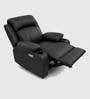 Irish Leatherette  Motorised 1 Seater Recliner  in Black Color