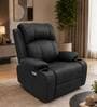 Irish Leatherette  Motorised 1 Seater Recliner  in Black Color