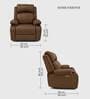 Irish Leatherette  Motorised 1 Seater Recliner In Chestnut Color