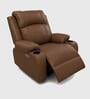 Irish Leatherette  Motorised 1 Seater Recliner In Chestnut Color