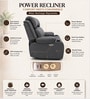 Irish Leatherette Motorised 1 Seater Recliner In Grey Color
