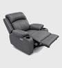Irish Leatherette Motorised 1 Seater Recliner In Grey Color