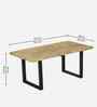 Rusty Solid Wood Dining Table in Oak Finish