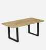 Rusty Solid Wood Dining Table in Oak Finish