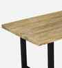 Rusty Solid Wood Dining Table in Oak Finish