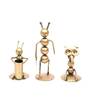 Iron Aunt Musician Set of 3 In Copper