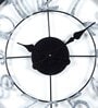 Iron Black & Silver Numeric Wall Clock