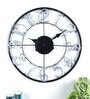 Iron Black & Silver Numeric Wall Clock