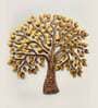 Iron Brown Master Tree Metal Wall Decor With Led