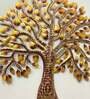 Iron Brown Master Tree Metal Wall Decor With Led