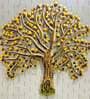Iron Brown Master Tree Metal Wall Decor With Led