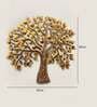 Iron Brown Master Tree Metal Wall Decor With Led