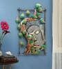 Iron Buddha Wall Art With LED In Multicolour