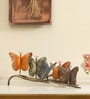 Iron Bunch of Butterfly Multicolour Table Tea Light Holder