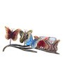 Iron Bunch of Butterfly Multicolour Table Tea Light Holder