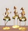 Iron Coin Doll Set Of 3 Table Decor