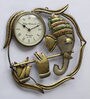 Iron Decorative Ganesha Wall Clock