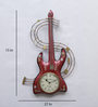 Iron Decorative Guitar Wall Clock