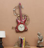 Iron Decorative Guitar Wall Clock