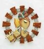 Iron Lord Ganesha Wall Art In Multicolour