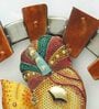 Iron Lord Ganesha Wall Art In Multicolour