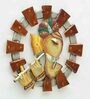 Iron Lord Ganesha Wall Art In Multicolour