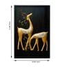 Iron Reindeer Wall Art In Black