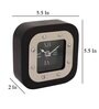 Denki Silver Iron Table Clock