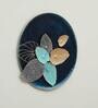 Multicolour Leaf Circle Wall Panel Metal Wall Art