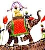 Iron Elephant Baarat Wall Art In Multicolor