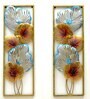 Medieval Iron Floral Metal Wall Art Set of 2