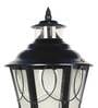 Iron Glass Black  Gate Light