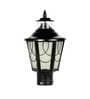 Iron Glass Black  Gate Light