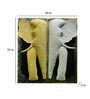Iron Gold Elephant Panel Metal Wall Decor