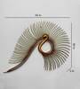 Iron Gold Pipe Peacock Metal Wall Decor With Led