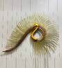 Iron Gold Pipe Peacock Metal Wall Decor With Led