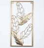 Green & Gold Leaves Rectangular Wall D cor