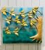 Iron Green 11 Bird Metal Wall Decor With Led