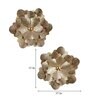 Hammered Flower Wall D cor Set of 2