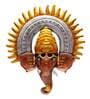Iron Hand Painted Ganesha Metal Wall Art For Entry Gate In Premium Quality