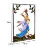 Iron Hand Painted Village Panihari Fine Art Frame Metal Wall Art