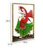 Iron Hand Painted Dancing Lady Fine Art Frame Metal Wall Art
