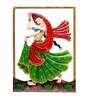 Iron Hand Painted Dancing Lady Fine Art Frame Metal Wall Art