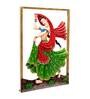 Iron Hand Painted Dancing Lady Fine Art Frame Metal Wall Art